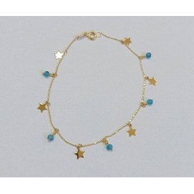 PULSERA SRA. ORO AMARILLO PIEDRA                                      