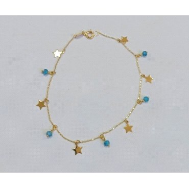 PULSERA SRA. ORO AMARILLO PIEDRA                                      