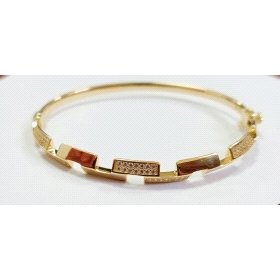 PULSERA SRA.  ARO ORO AMARILLO PIEDRA                                 
