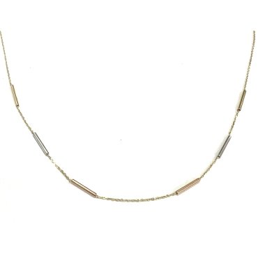 GARGANTILLA ORO TRICOLOR                                              