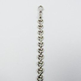 PULSERA SRA. ORO BLANCO ITALIANA LISA