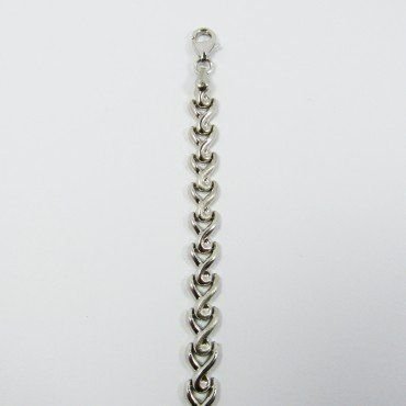 PULSERA SRA. ORO BLANCO ITALIANA LISA