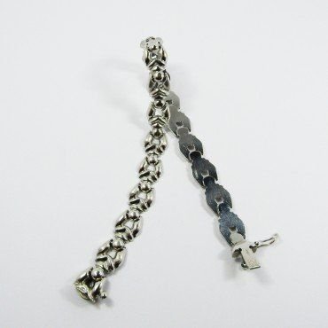 PULSERA SRA. ORO BLANCO ITALIANA LISA