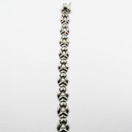 PULSERA SRA. ORO BLANCO ITALIANA LISA