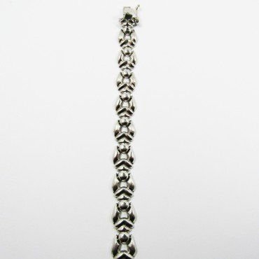PULSERA SRA. ORO BLANCO ITALIANA LISA
