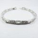 PULSERA SRA. ORO BLANCO ITALIANA LISA