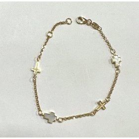 PULSERA SRA. ORO AMARILLO PIEDRA                                      