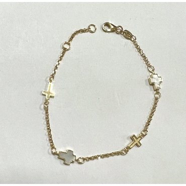 PULSERA SRA. ORO AMARILLO PIEDRA                                      
