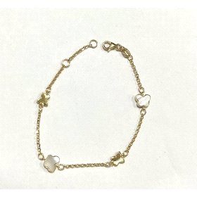 PULSERA SRA. ORO AMARILLO PIEDRA                                      