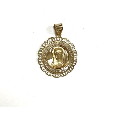 MEDALLAS ORO AMARILLO PIEDRA                                          