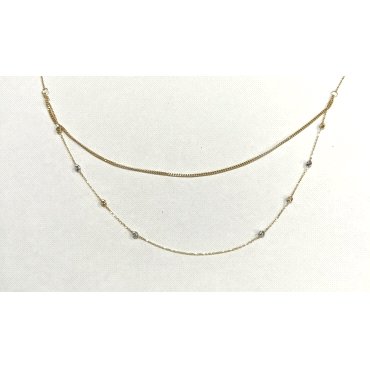 GARGANTILLA ORO BICOLOR                                               