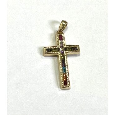 CRUZ ORO AMARILLO PIEDRA                                              