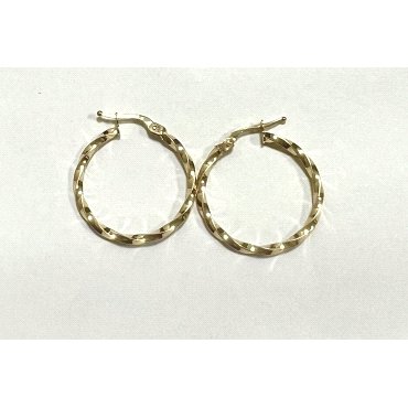 PENDIENTES ARO ORO AMARILLO LISA                                      