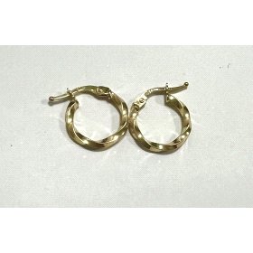 PENDIENTES ARO ORO AMARILLO LISA                                      