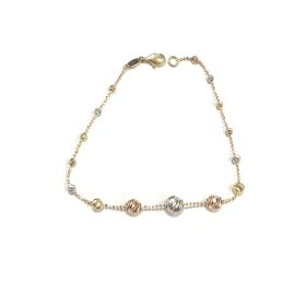 PULSERA SRA. ORO TRICOLOR                                             