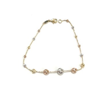 PULSERA SRA. ORO TRICOLOR                                             