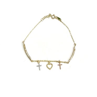 PULSERA SRA. ORO TRICOLOR                                             