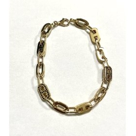 PULSERA SRA. ORO AMARILLO PIEDRA                                      