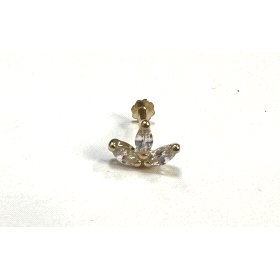 PIERCING ORO AMARILLO PIEDRA                                          