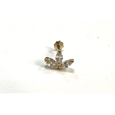 PIERCING ORO AMARILLO PIEDRA                                          