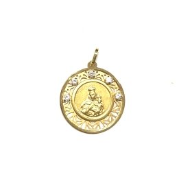 MEDALLAS ORO AMARILLO PIEDRA                                          