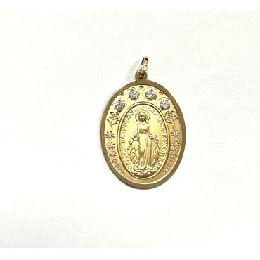MEDALLAS ORO AMARILLO PIEDRA                                          