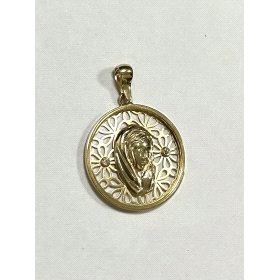 MEDALLAS ORO AMARILLO PIEDRA                                          