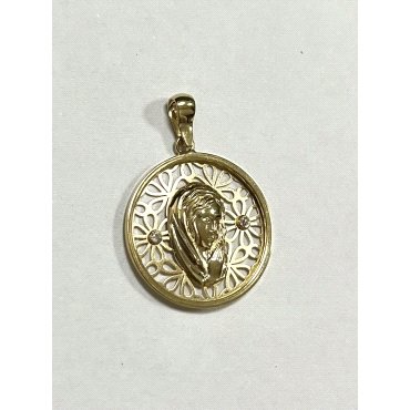 MEDALLAS ORO AMARILLO PIEDRA                                          