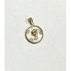 MEDALLAS ORO AMARILLO PIEDRA                                          