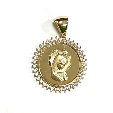 MEDALLAS ORO AMARILLO PIEDRA                                          