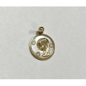 MEDALLAS ORO AMARILLO PIEDRA                                          