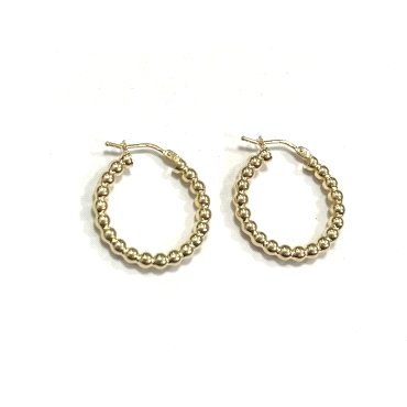 PENDIENTES ARO ORO AMARILLO LISA                                      