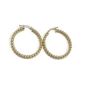 PENDIENTES ARO ORO AMARILLO LISA                                      