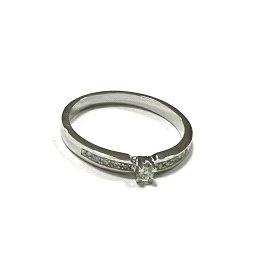 SORTIJA ORO BLANCO BRILLANTES                                         