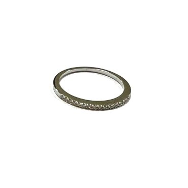 SORTIJA ORO BLANCO BRILLANTES                                         