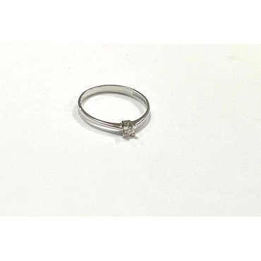 SORTIJA ORO BLANCO BRILLANTES                                         