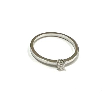 SORTIJA ORO BLANCO BRILLANTES                                         