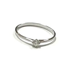 SORTIJA ORO BLANCO BRILLANTES                                         