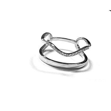 SORTIJA ORO BLANCO BRILLANTES                                         