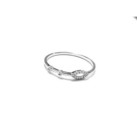 SORTIJA ORO BLANCO BRILLANTES                                         