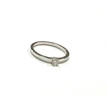 SORTIJA ORO BLANCO BRILLANTES                                         