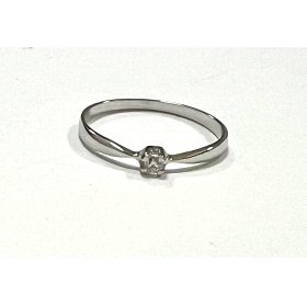 SORTIJA ORO BLANCO BRILLANTES                                         