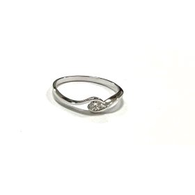 SORTIJA ORO BLANCO BRILLANTES                                         