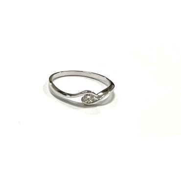SORTIJA ORO BLANCO BRILLANTES                                         