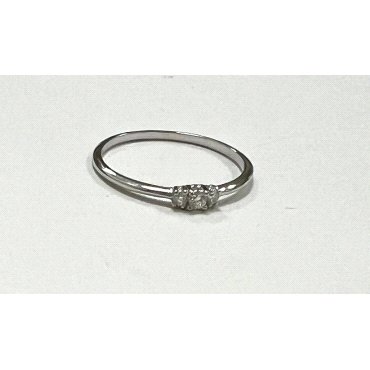 SORTIJA ORO BLANCO BRILLANTES                                         