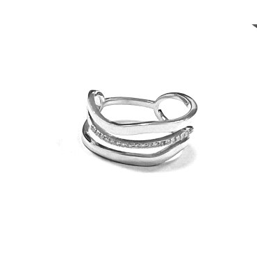SORTIJA ORO BLANCO BRILLANTES                                         