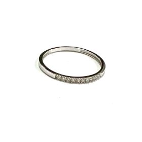 SORTIJA ORO BLANCO BRILLANTES                                         