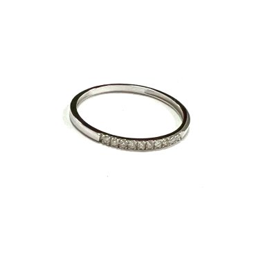 SORTIJA ORO BLANCO BRILLANTES                                         
