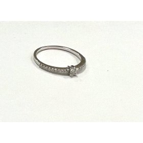 SORTIJA ORO BLANCO BRILLANTES                                         
