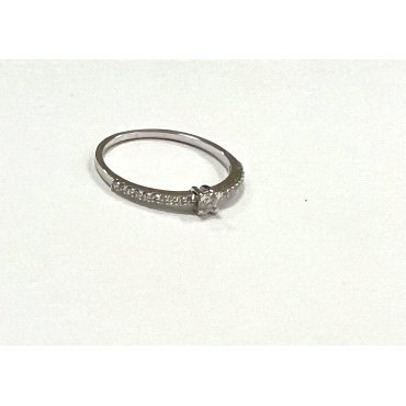 SORTIJA ORO BLANCO BRILLANTES                                         